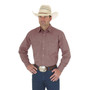 WRANGLER Wrangler Men's Tan Sports Western Snap Tall Shirt 
