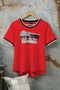 CRUEL GIRL Cruel Girl "Dibs On The Rancher" Red Jersey Tee Shirt  