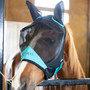 REINSMAN Reinsman Black & Teal Fly Mask With Ears  REINSMAN Reinsman Black & Teal Fly Mask With Ears