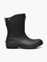 BOGS Bogs Women's Black Amanda Plush II Zip Rubber Rain Boot 
