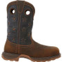 DURANGO COWBOY BOOTS Durango Men's Bark Brown Vintage Flag Maverick XP Waterproof Western Leather Work Boot 