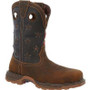 DURANGO COWBOY BOOTS Durango Men's Bark Brown Vintage Flag Maverick XP Waterproof Western Leather Work Boot 