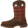 DURANGO COWBOY BOOTS Durango Men's Bark Brown Vintage Flag Maverick XP Waterproof Western Leather Work Boot 