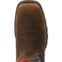 DURANGO COWBOY BOOTS Durango Men's Bark Brown Vintage Flag Maverick XP Waterproof Western Leather Work Boot 