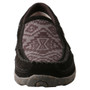 TWISTED X Twisted X Women's Black & Grey Aztec Slip On Driving Moc 