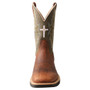 TWISTED X Twisted X Men's Brown And Green 11" Tech X Western Cowboy Boot  TWISTED X Twisted X Men's Brown And Green 11" Tech X Western Cowboy Boot