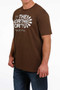CINCH Cinch Men's Heather Brown North Forty Tee  CINCH Cinch Men's Heather Brown North Forty Tee