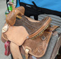 SCOTT THOMAS SADDLES Scott Thomas Barrel Saddle Tooled BR700 15" FQHB Wide Tree  