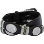 LEEGIN TONY LAMA MEN'S BLACK LEATHER RAWHIDE CUTTING CHAMP WESTERN BELT  9113L 