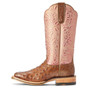 ARIAT Ariat Women's Rose Gold Metallic Donatella Ostrich Western Boot 