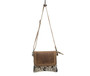 MYRA BAGS Myra Women's Black & Ivory Manchester Canvas & Hairon Bag 