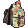 TOUGH 1 Tough 1 Horn Saddle Bag Cactus Sunflower & Serape  
