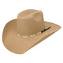 RESISTOL HATS Resistol Unisex Pecan Tempe Tuff Hedeman Wool Felt Cowboy Hat 
