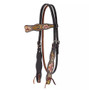CIRCLE Y OF YOAKUM Circle Y Texas Grace Floral Tooled Browband Headstall   CIRCLE Y OF YOAKUM Circle Y Texas Grace Floral Tooled Browband Headstall