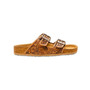 MYRA BAGS Myra Women's Brown Footo Western Hand-Tooled Sandals 