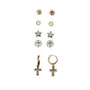 M & F M&F Blazin Roxx Women's Multicolor 5 Piece Earring Set 