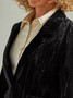 WRANGLER Wrangler Women's Black Retro Party Polyester Blazer 