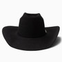 RESISTOL HATS Resistol Unisex Black 6X Felt The SP Cowboy Hat  RESISTOL HATS Resistol Unisex Black 6X Felt The SP Cowboy Hat