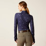ARIAT Ariat Women's Navy Ditsy Lowell 2.0 Zip Baselayer 