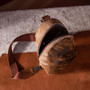 MONTANA WEST Wrangler Ladies Cow Hide Brown Leather Sling Bag 