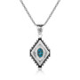 MONTANA SILVERSMITH Montana Silversmiths Women's Turquoise Diamond of the West Aztec Necklace 