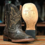TANNER MARK Children's Hand Tooled Brown Boots  TANNER MARK Children's Hand Tooled Brown Boots