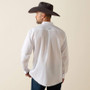 ARIAT Ariat Men's White Wrinkle Free Solid Classic Fit Western Shirt 