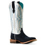 ARIAT Ariat Women's Polo Blue Roughout/Electric Silver Frontier Calamity Jane Western Boot  ARIAT Ariat Women's Polo Blue Roughout/Electric Silver Frontier Calamity Jane Western Boot