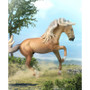 BREYER Reeves International Inc. Palomino CollectA Lusitano Stallion Sooty Horse Model 