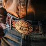 MONTANA SILVERSMITH Montana Silversmiths Men's Tri-Tone Christian Cowboy Attitude Buckle 
