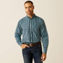ARIAT Ariat Men's Dark Teal Wrinkle Free Gibson Classic Fit Shirt 