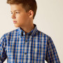 ARIAT Ariat Boy's Royal Blue Pro Reggie Classic Fit Shirt 