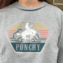 HOOEY Hooey Women's Grey Punchy Homey Pullover  HOOEY Hooey Women's Grey Punchy Homey Pullover