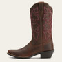 ARIAT Ariat Women's Powder Brown Round Up Square Toe Western Boot 