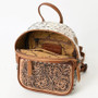 AMERICAN DARLING American Darling Women's Hand Tooled Hairon Mini Backpack  AMERICAN DARLING American Darling Women's Hand Tooled Hairon Mini Backpack