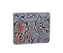MYRA BAGS Myra Blue & Brown Delilah Creek Hand-Tooled Credit Card Holder 