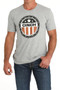 CINCH Cinch Men's Gray Seal Crew Neck T-Shirt  CINCH Cinch Men's Gray Seal Crew Neck T-Shirt