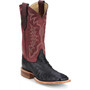 JUSTIN Justin Men's Shadow Black Chisolm Full Quill Ostrich Square Toe Cowboy Boot  JUSTIN Justin Men's Shadow Black Chisolm Full Quill Ostrich Square Toe Cowboy Boot