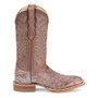 JUSTIN Justin Men's Brown Chisolm Exotic Ostrich Broad Square Toe Western Boot 
