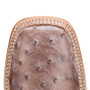 JUSTIN Justin Men's Brown Chisolm Exotic Ostrich Broad Square Toe Western Boot 