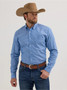 WRANGLER Wrangler Men's Blue Diamonds Cody Johnson Button Down Shirt  WRANGLER Wrangler Men's Blue Diamonds Cody Johnson Button Down Shirt