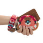 MONTANA WEST Montana West Wrangler Women's Brown Sherpa Art Print Dual Wristlet Pouch  