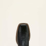 ARIAT Ariat Women's Black Deertan Round Up Wide Square Toe Stretch Fit Western Boot 