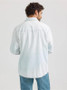 WRANGLER Wrangler Men's White Stonewash Vintage Inspired Western Snap Workshirt 