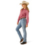 ARIAT Ariat Women's Rose Wine Kirby Stretch Button Down Shirt  ARIAT Ariat Women's Rose Wine Kirby Stretch Button Down Shirt