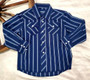 WRANGLER Wrangler Boy's Assorted Western Stripe Pearl Snap Shirt 