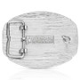 MONTANA SILVERSMITH Montana Silversmiths Silver Engraved Gold Western "K" Initial Buckle 