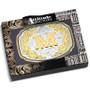 MONTANA SILVERSMITH Montana Silversmiths Silver Engraved Gold Western "M" Initial Buckle 