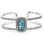 MONTANA SILVERSMITH Montana Silversmiths Women's Silver & Turquoise Sky Cuff Bracelet 
