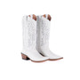 TANNER MARK Tanner Mark Women's White Calf Snip Toe Leather Cowgirl Boot 